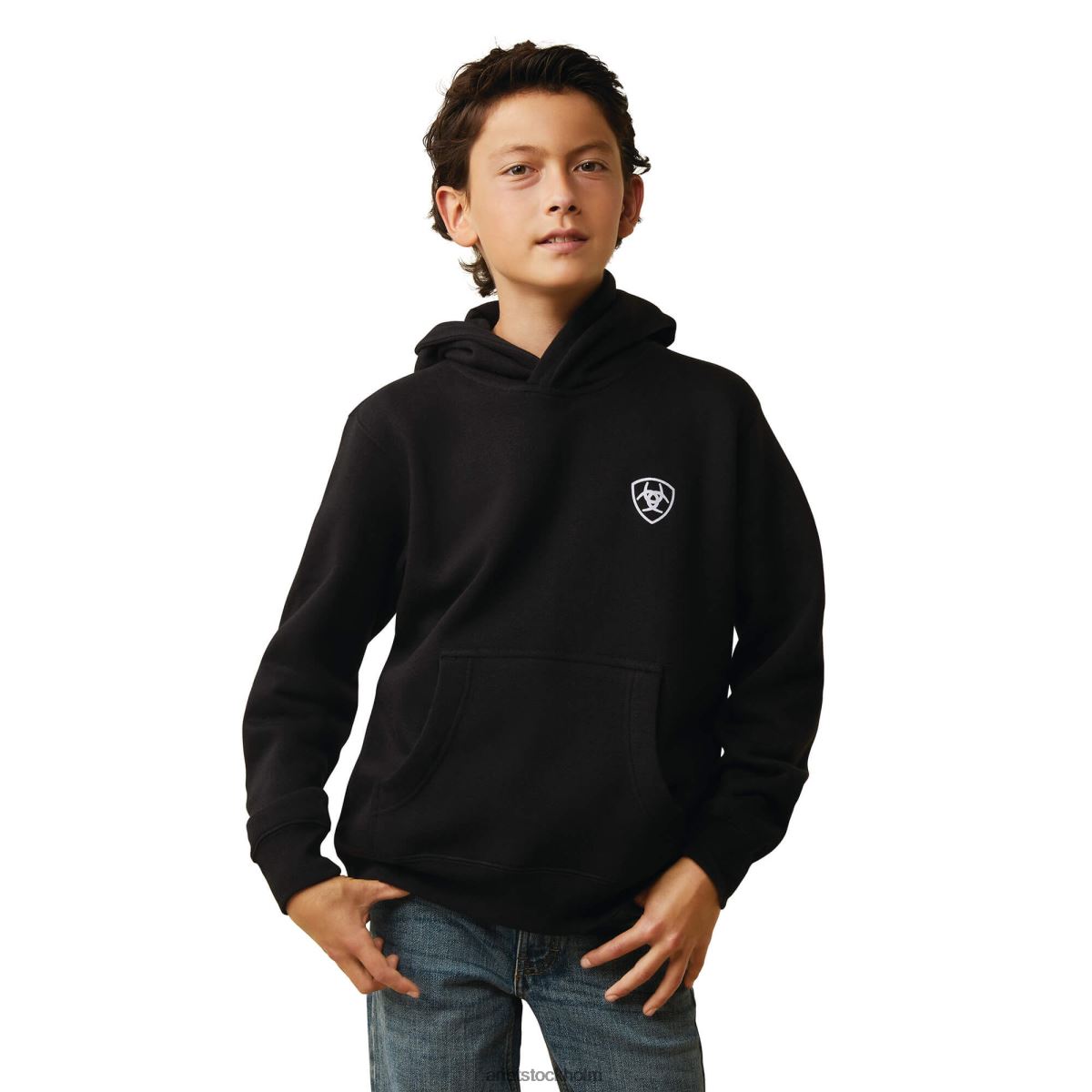 Kläder Ariat americana block hoodie svart barn F04844103