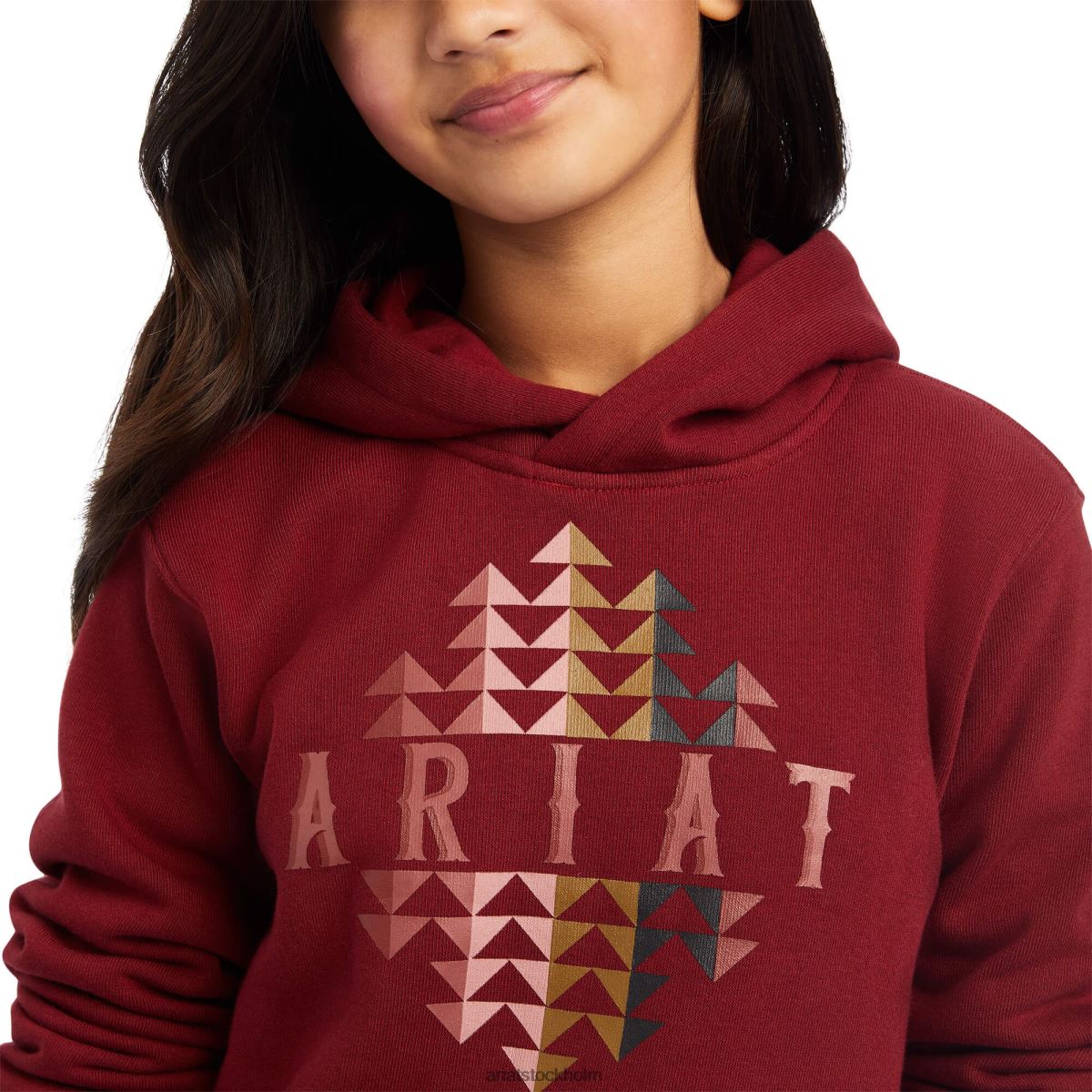 Kläder Ariat riktig beartooth hoodie röd röd barn F04844112