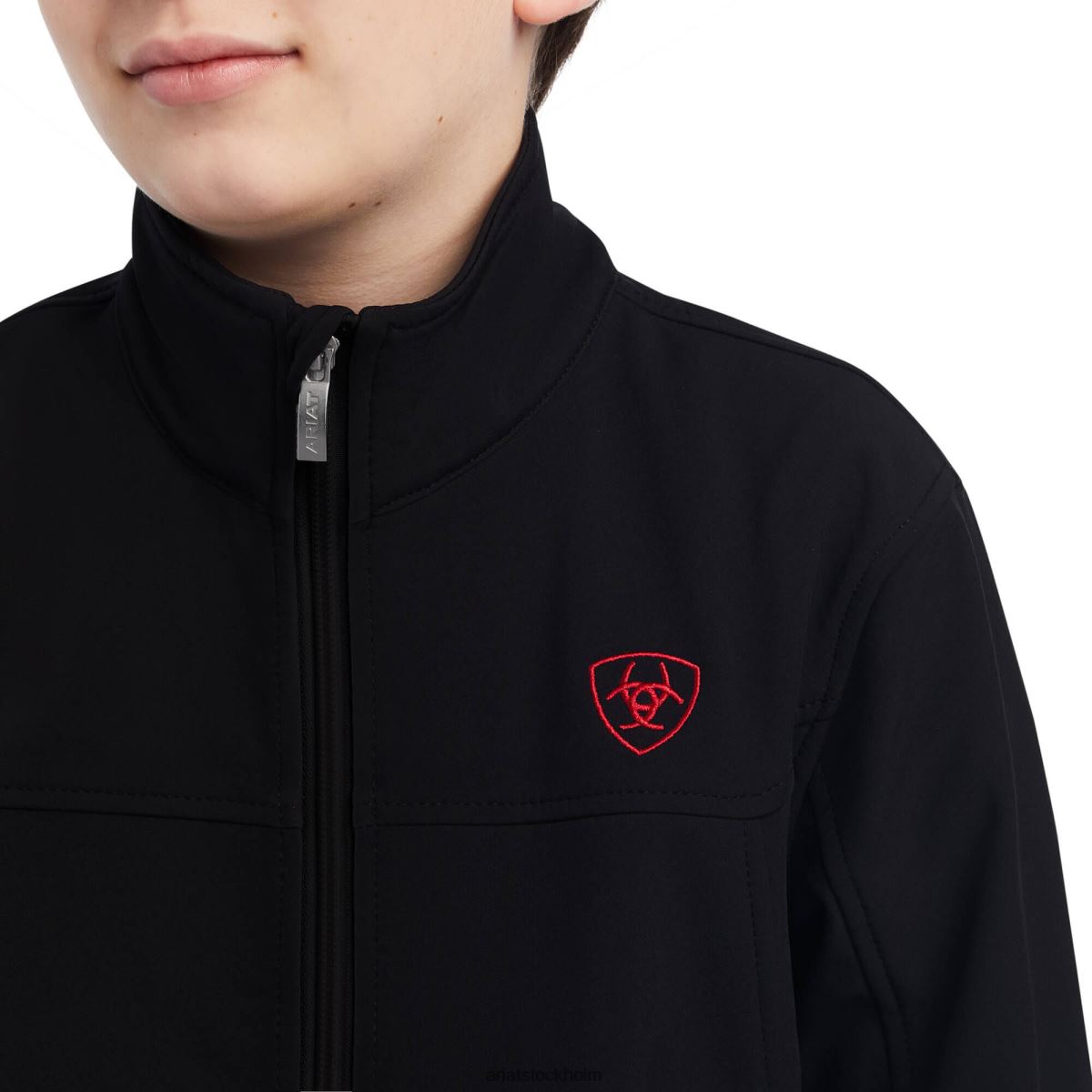 Kläder Ariat ny team softshell-jacka mex svart barn F04844123