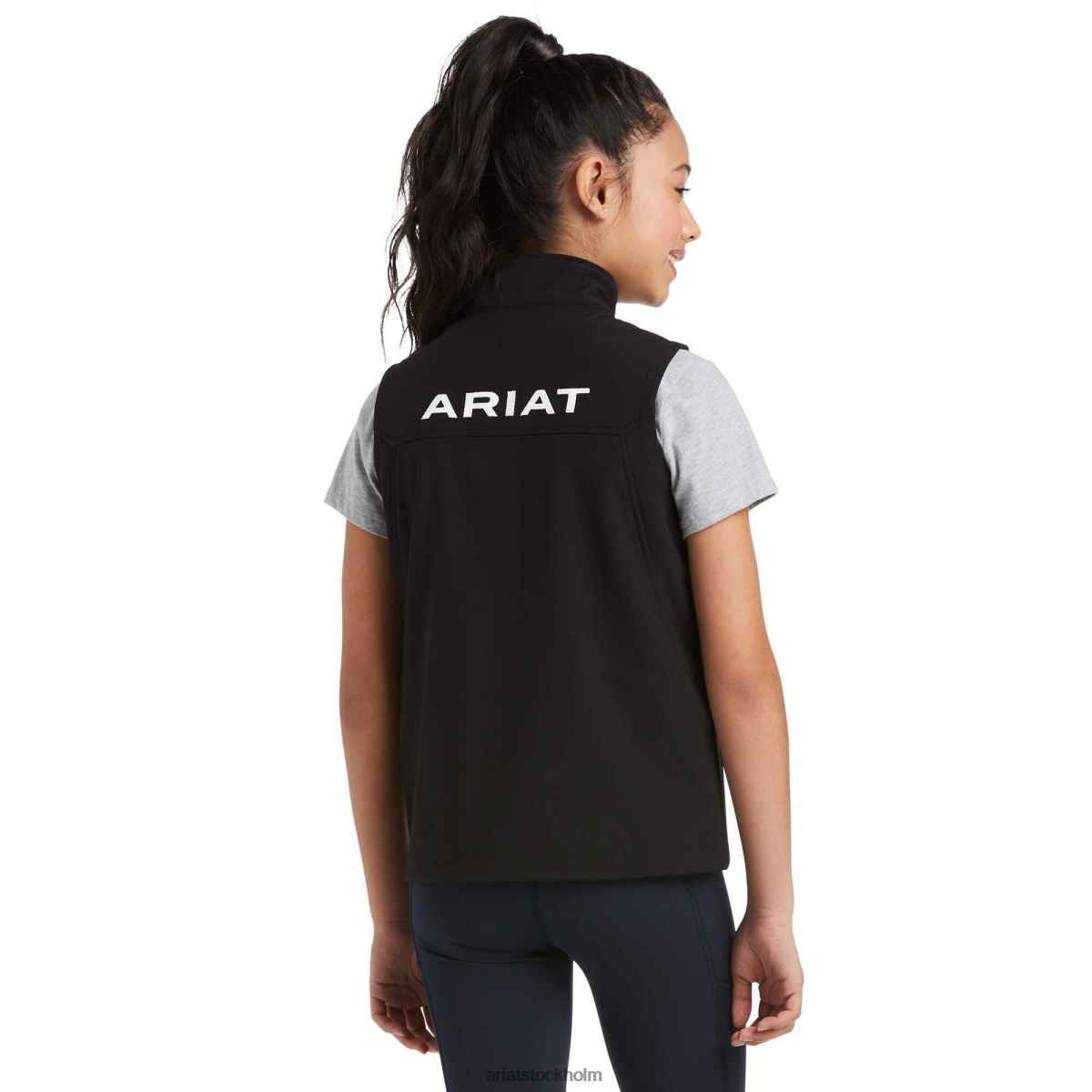 Kläder Ariat ny team softshellväst svart barn F04844129