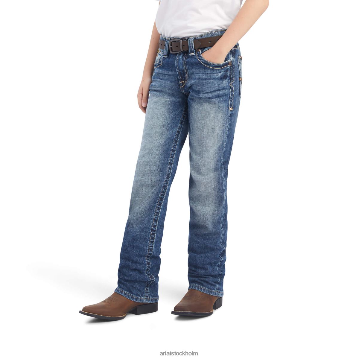 Kläder Ariat b5 slim cutler stapelbar jeans med raka ben dakota barn F04843974