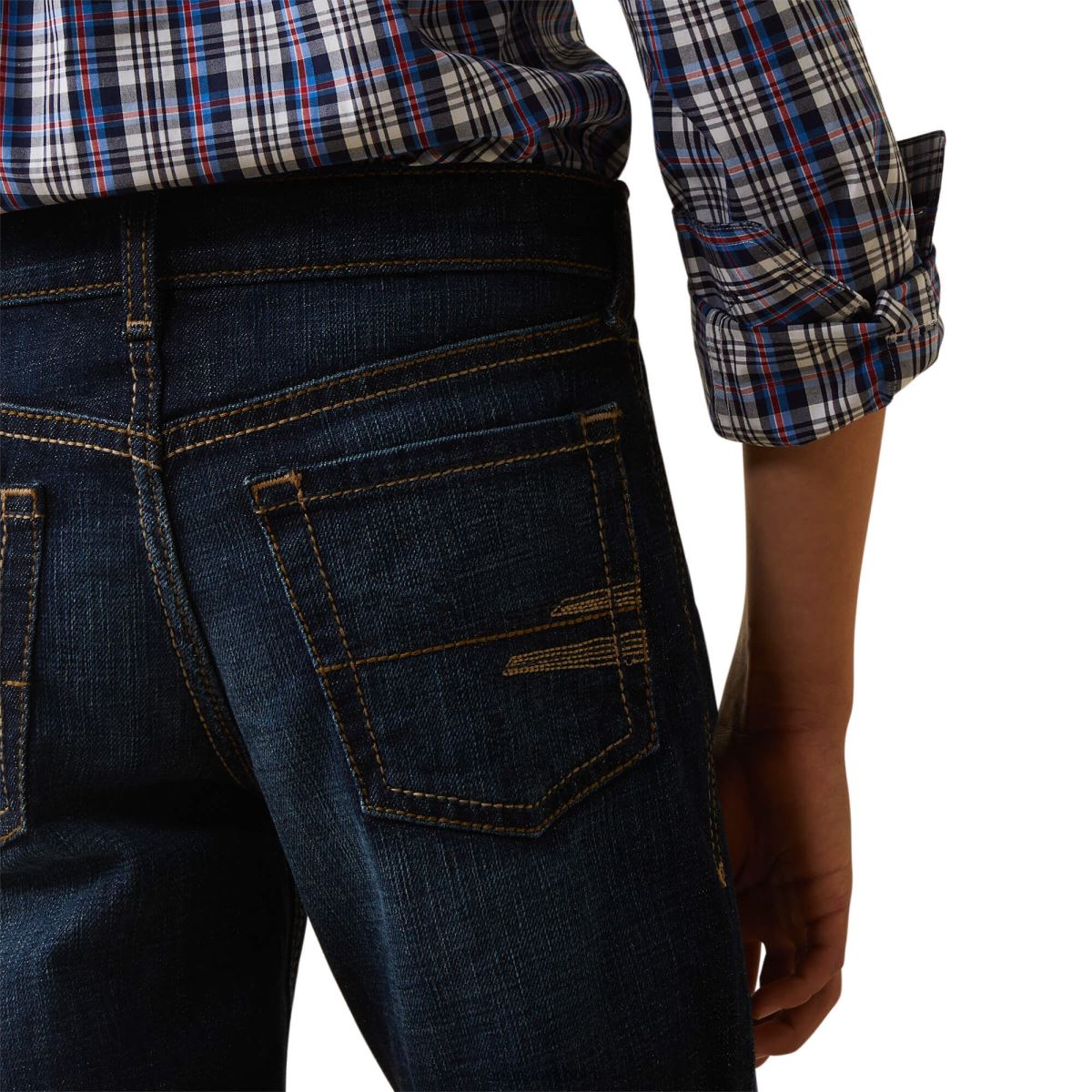 Kläder Ariat b5 slim trevor straight jeans mineralblått barn F04843985