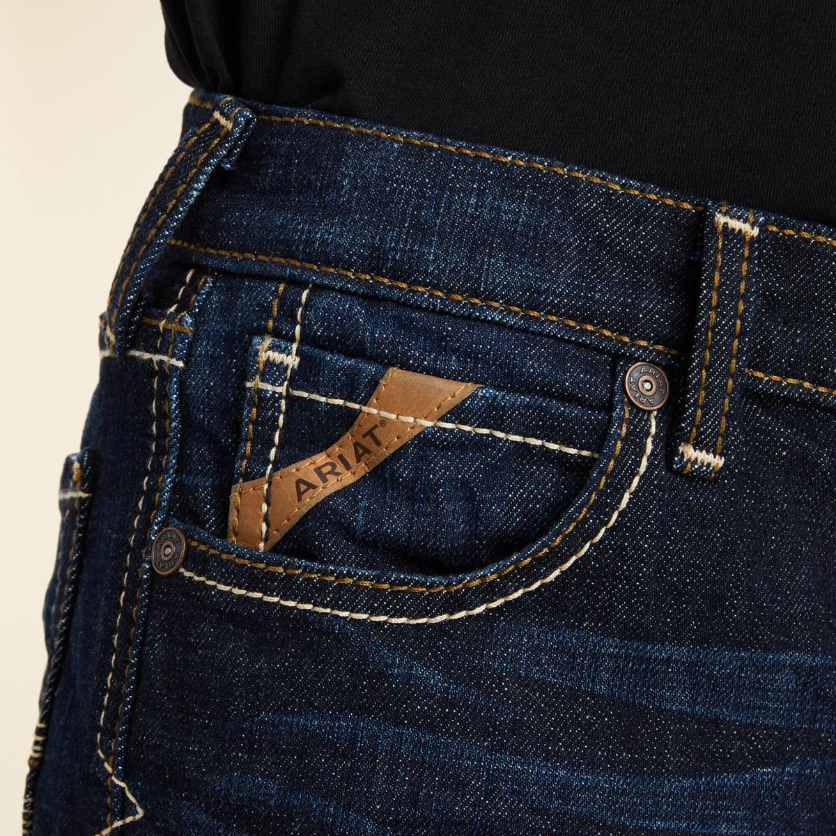 Kläder Ariat b5 slim trevor straight jeans mineralblått barn F04843985