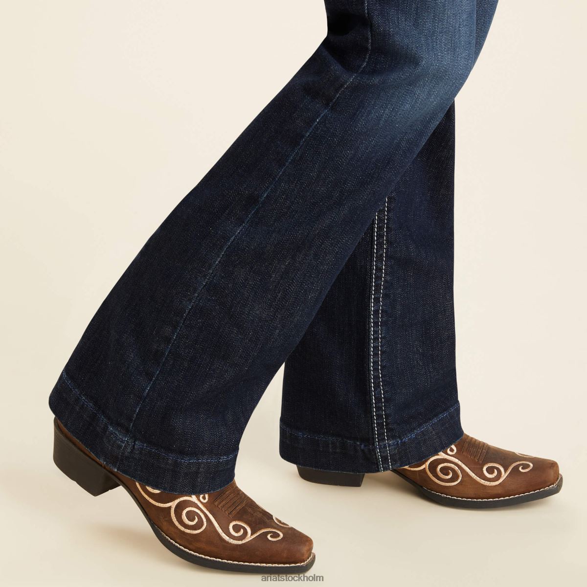 Kläder Ariat verklig. ryki wide leg jean nattskugga barn F04843990