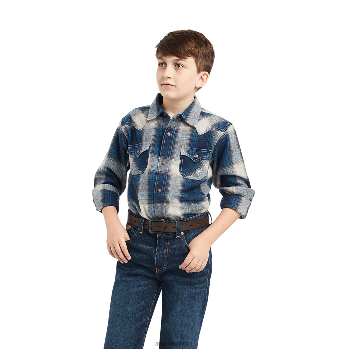 Kläder Ariat halston skjorta med retro passform Eiffeltornet barn F04844076