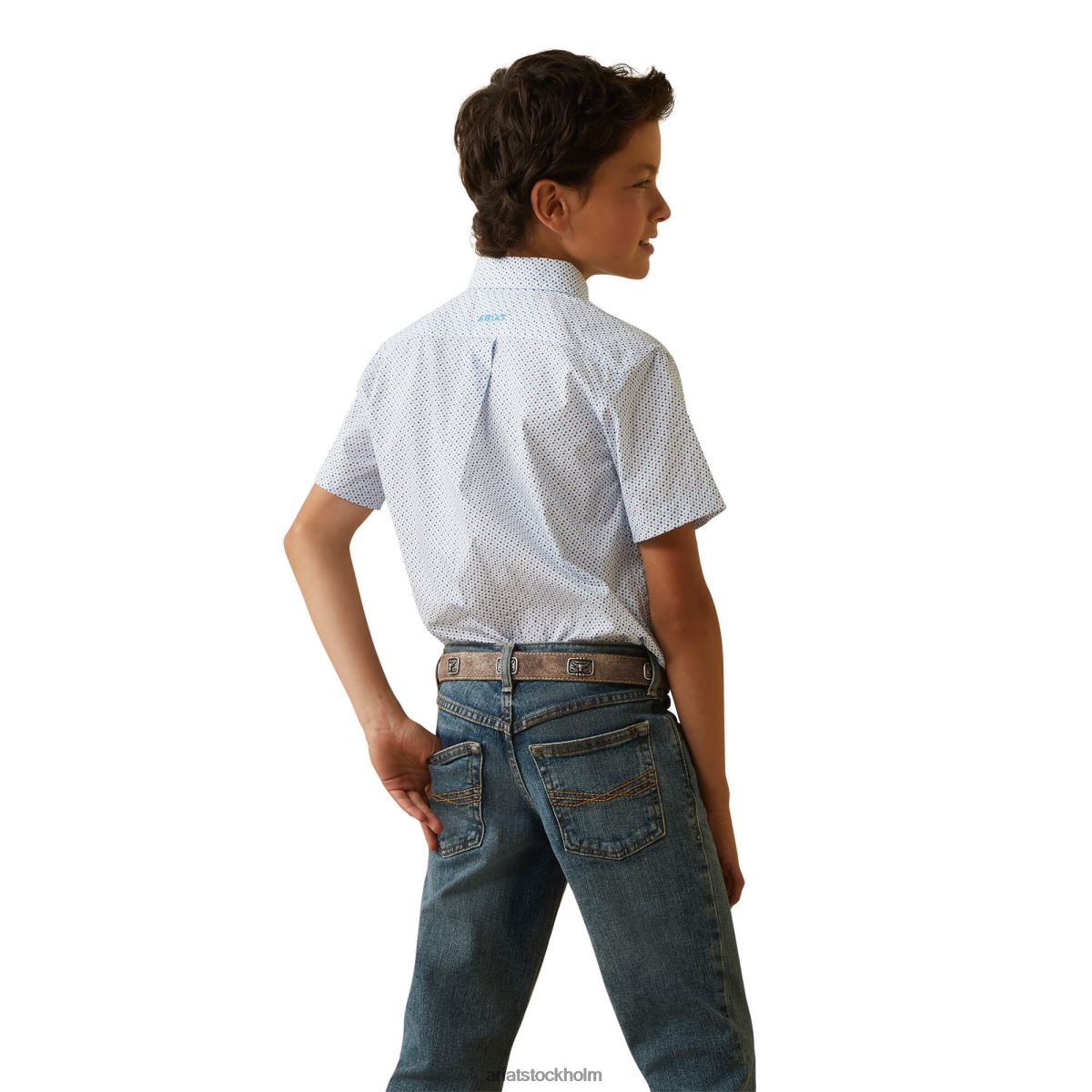 Kläder Ariat luca skjorta med klassisk passform vit barn F04844073