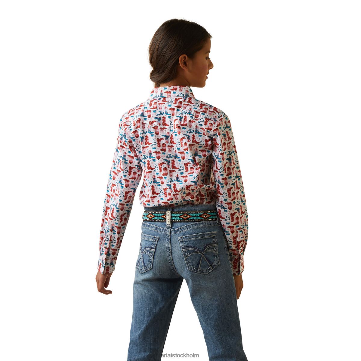 Kläder Ariat skjorta blazin\' stövlar barn F04844086