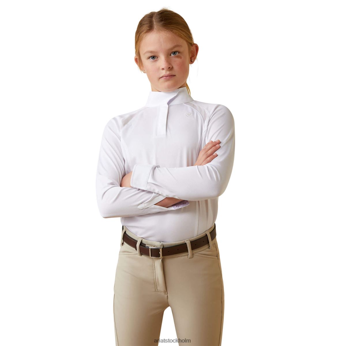 Kläder Ariat sunstopper pro 2.0 show tröja vit barn F04844043