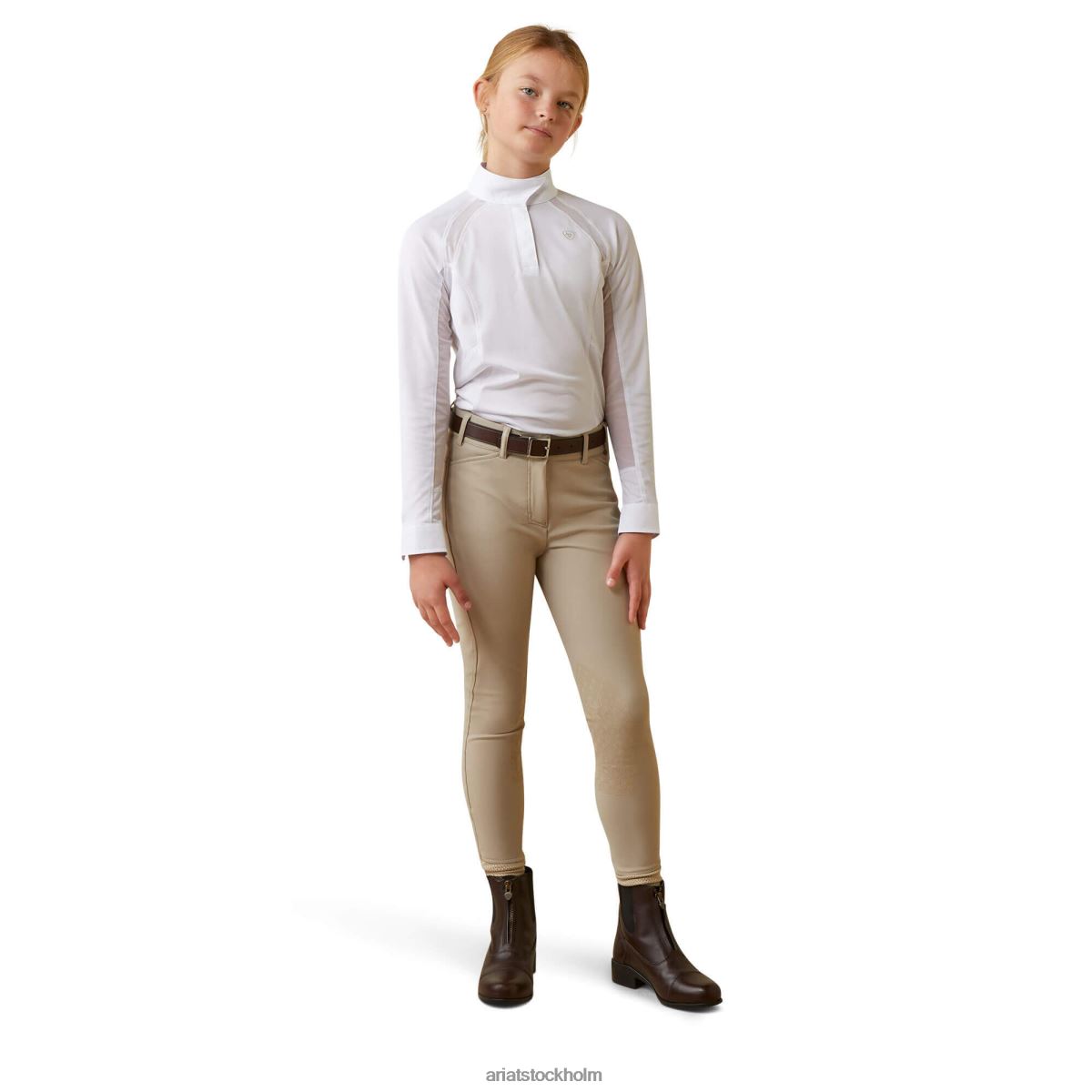 Kläder Ariat sunstopper pro 2.0 show tröja vit barn F04844043