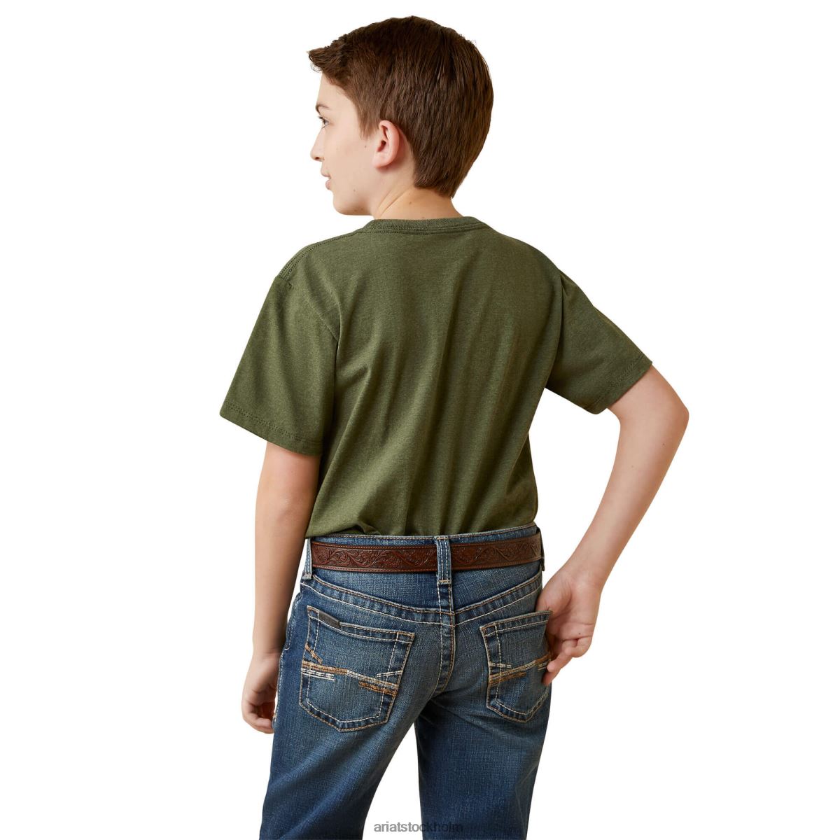 Kläder Ariat center fire t-shirt skogsljung barn F04844062