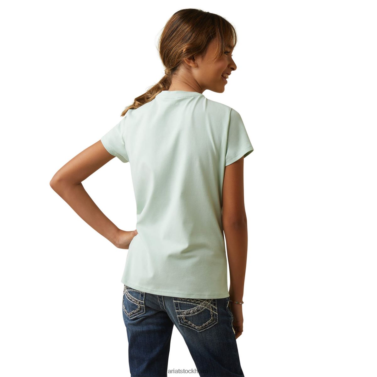 Kläder Ariat harmoni t-shirt aqua skum barn F04844057