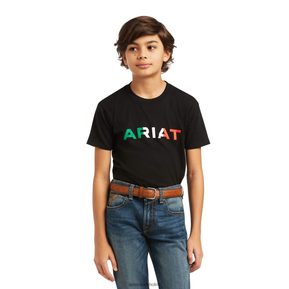 Kläder Ariat viva mexico t-shirt svart barn F04844005