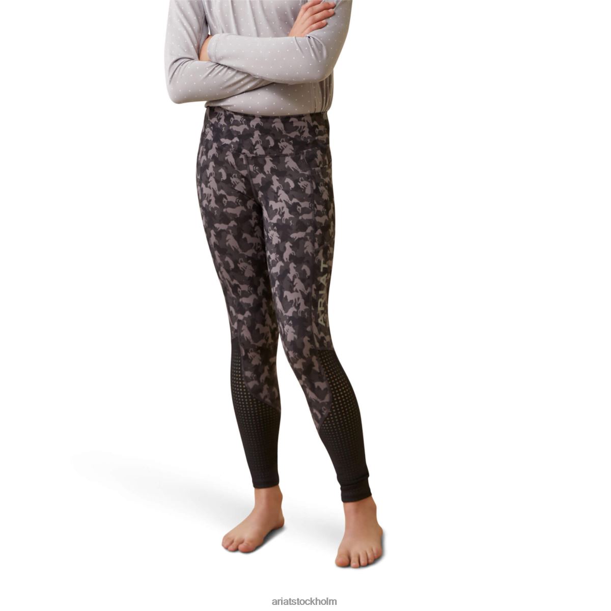 Kläder Ariat eos full seat tight periskop camo häst barn F04844150