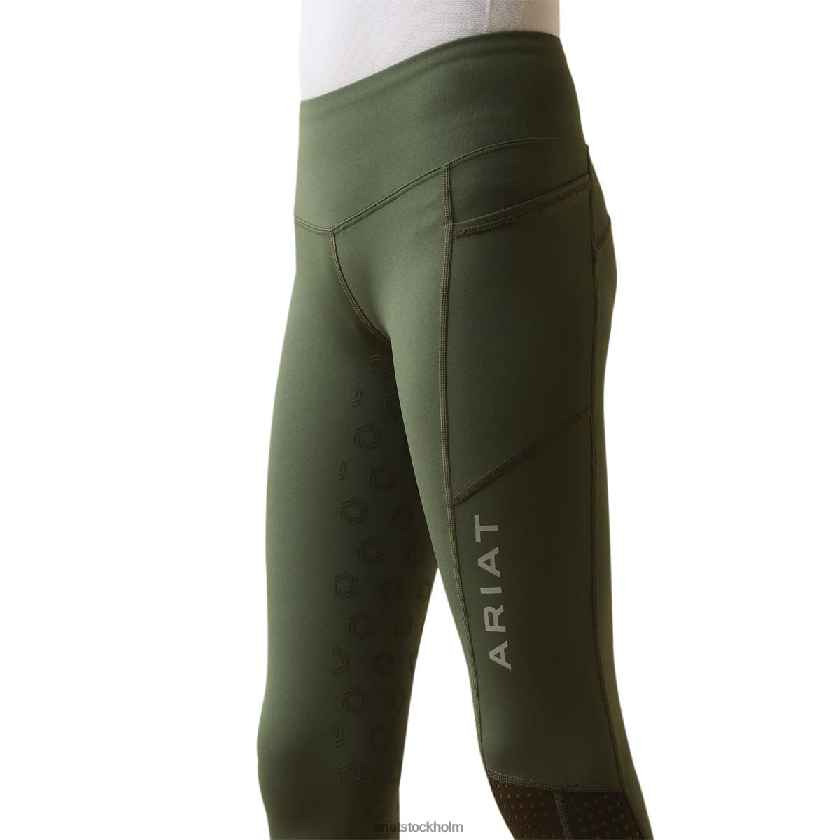 Kläder Ariat eos full seat tight skalbagge/skogsdimma barn F04844145