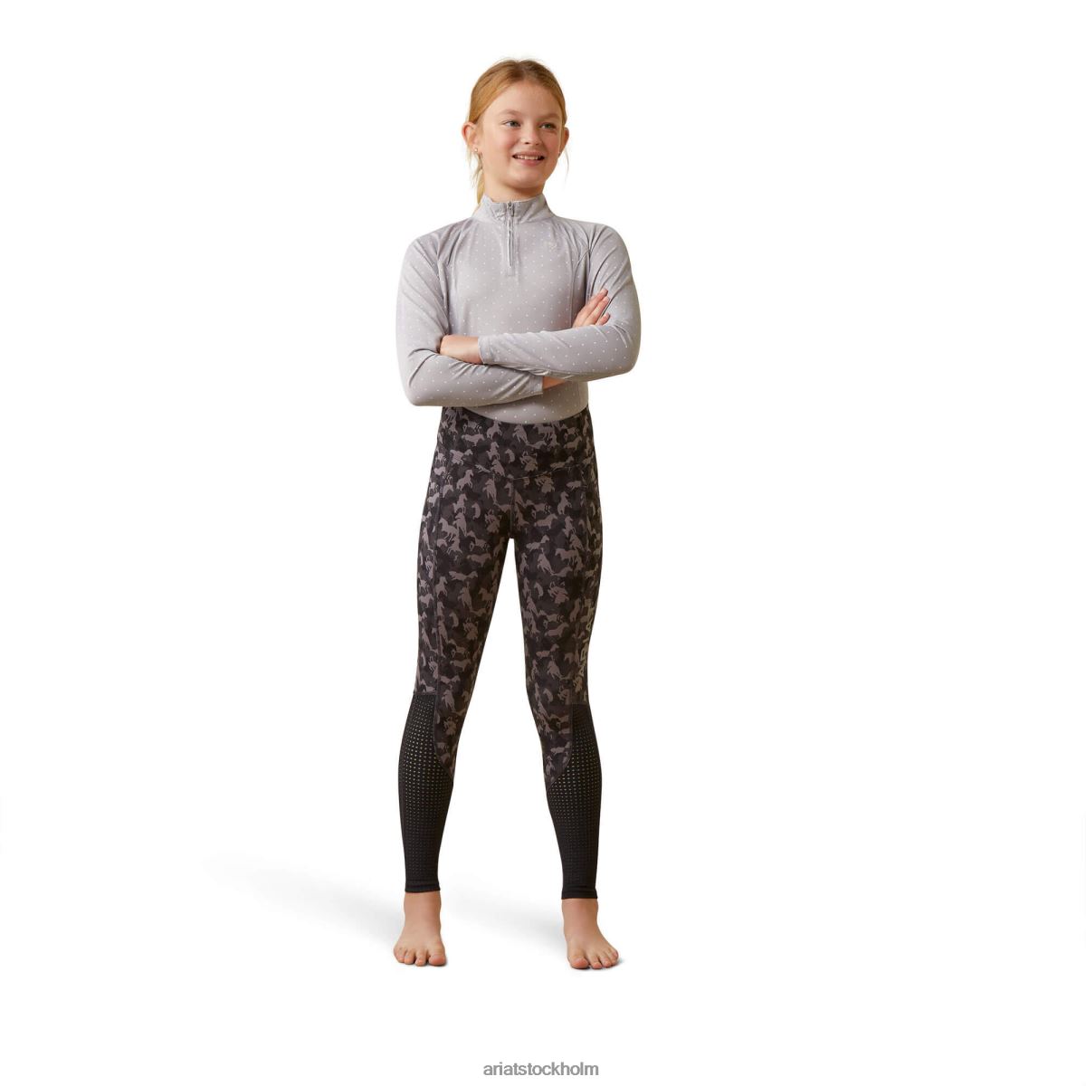 Kläder Ariat eos knälapp tight periskop camo häst barn F04844151