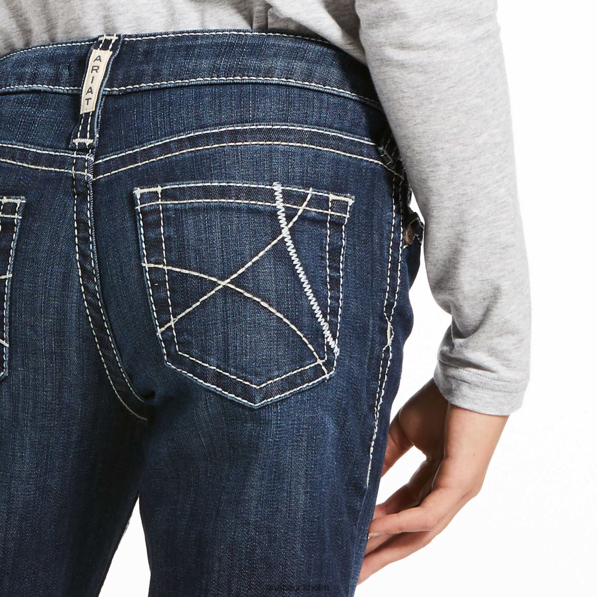 samlingar Ariat byxa mellanhög stretch ella jeans med vida ben naomi barn F04843987
