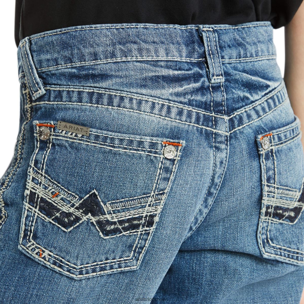 samlingar Ariat b5 slim laddare stapelbar jean med raka ben dakota barn F04843983