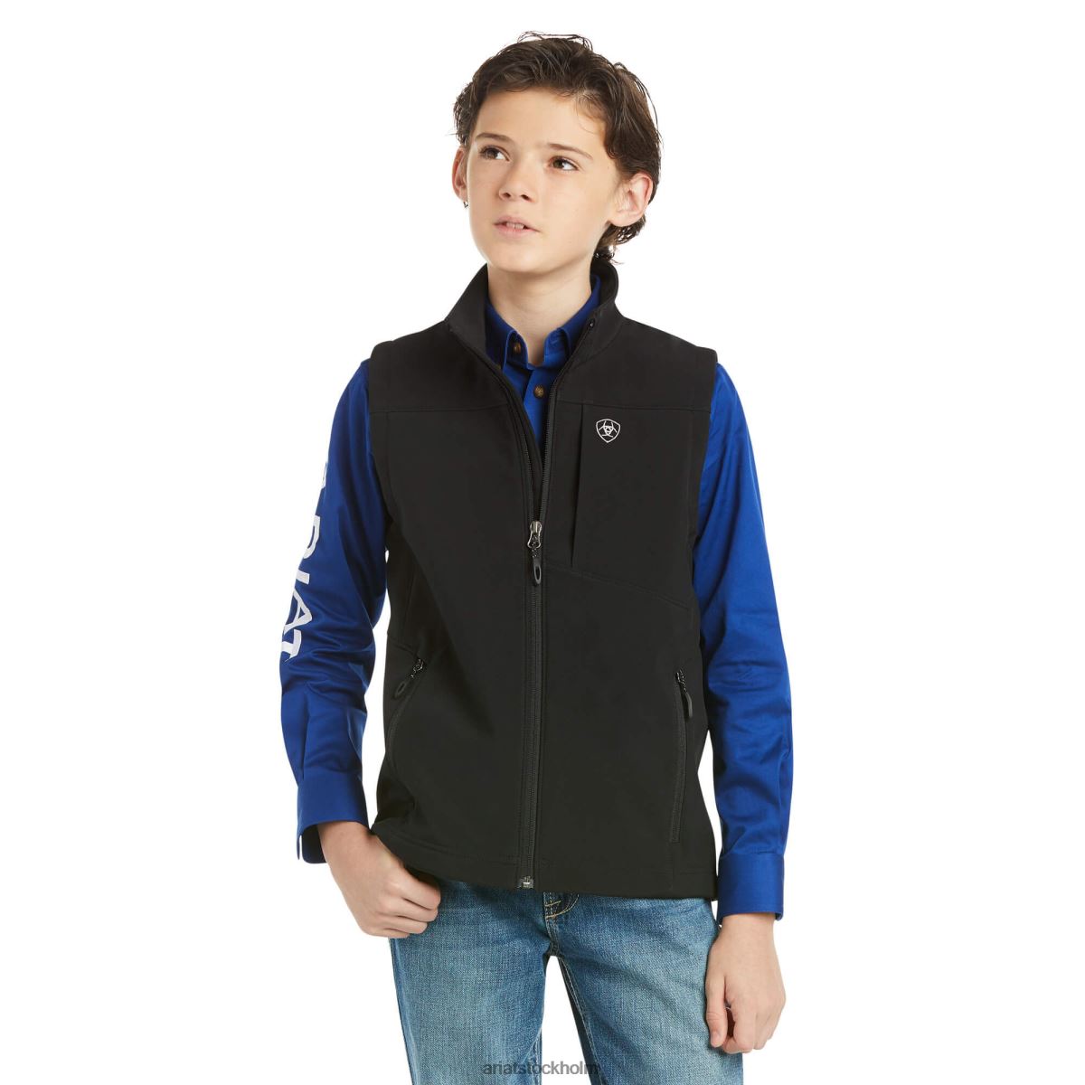 samlingar Ariat vernon 2.0 softshellväst svart barn F04844124