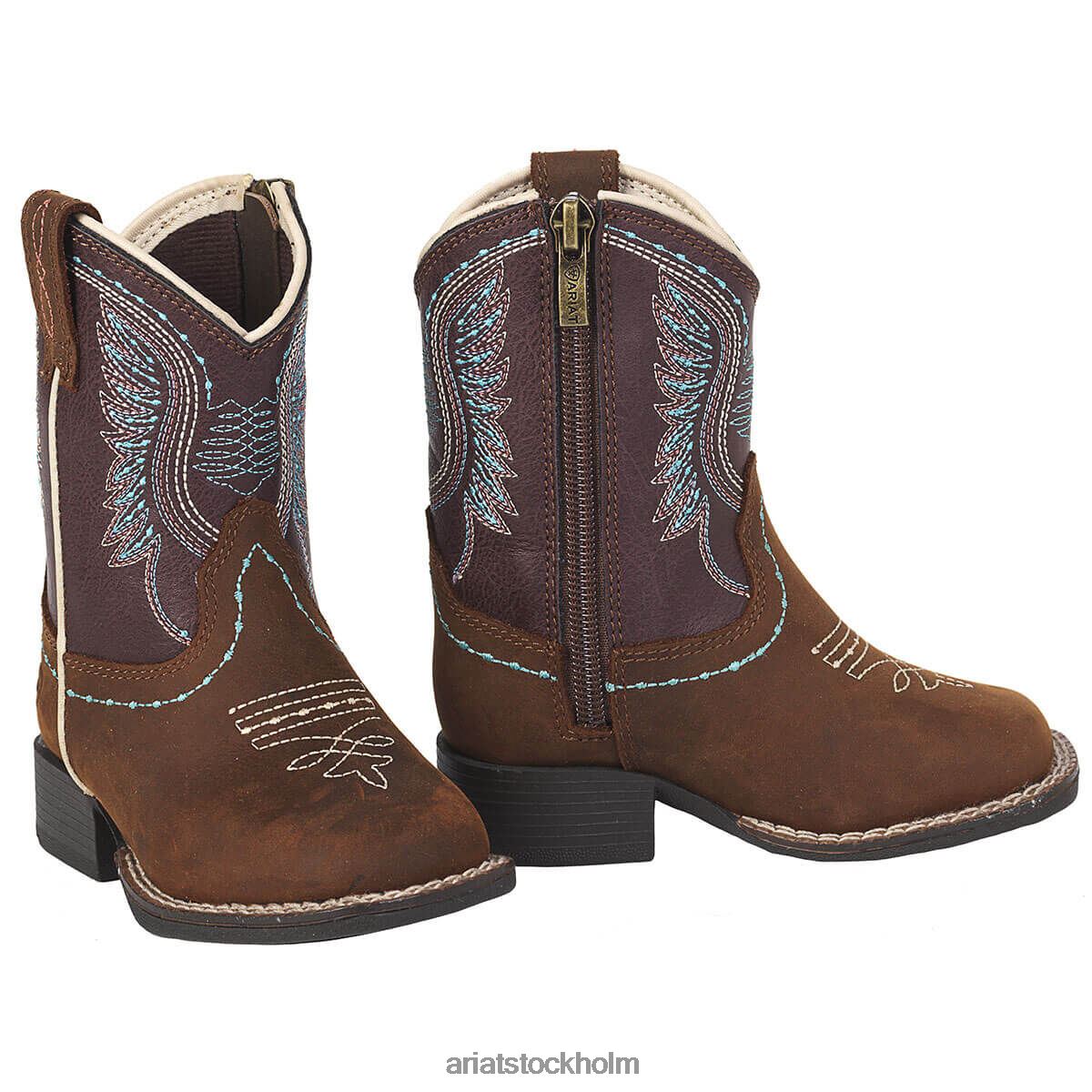 samlingar Ariat lil stompers briar boot brun barn F04843880