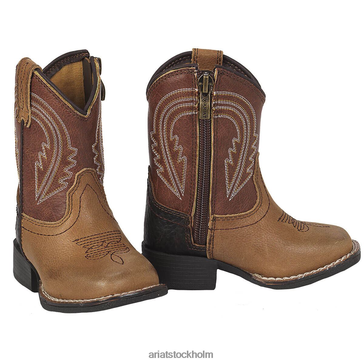 samlingar Ariat lil stompers evan boot brun barn F04843894