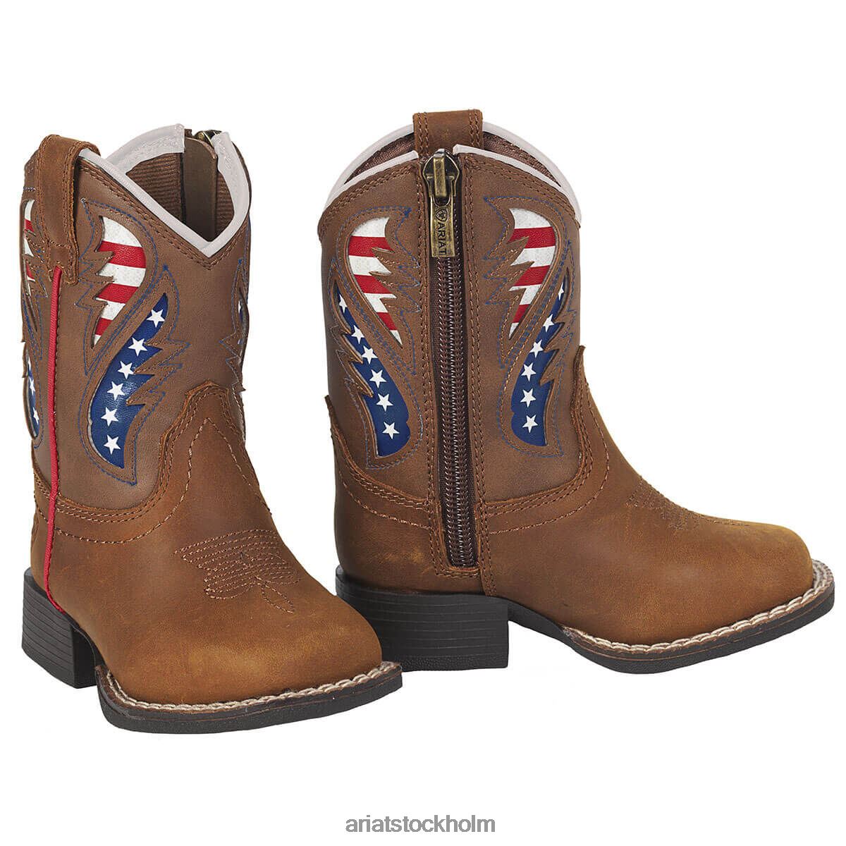 samlingar Ariat lil stompers george boot brun barn F04843904