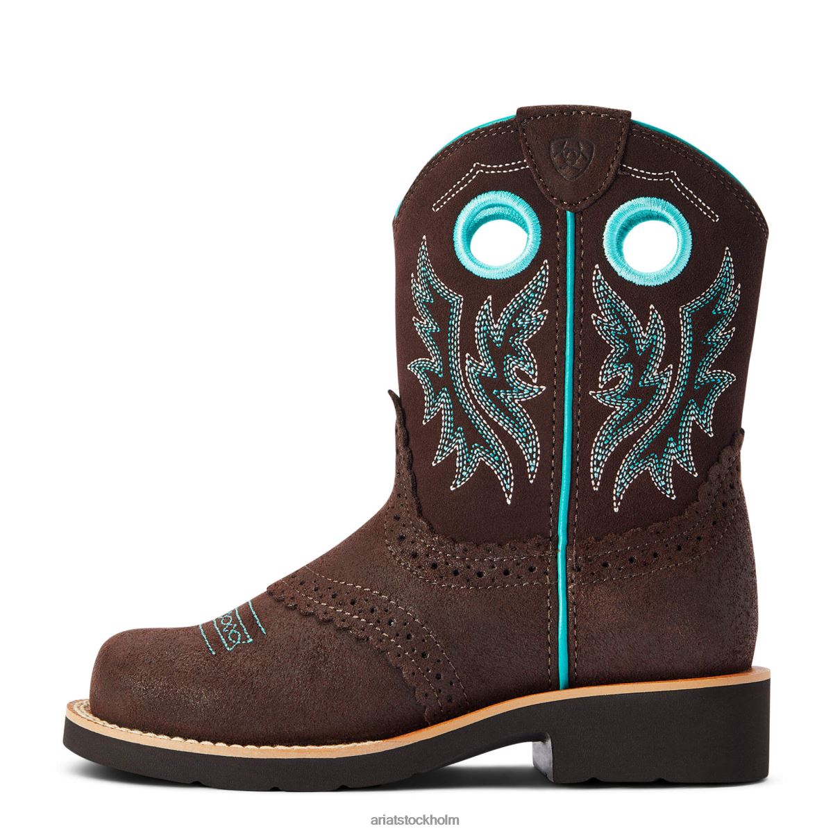 Skodon Ariat fatbaby cowgirl westernstövel kunglig choklad barn F04843836