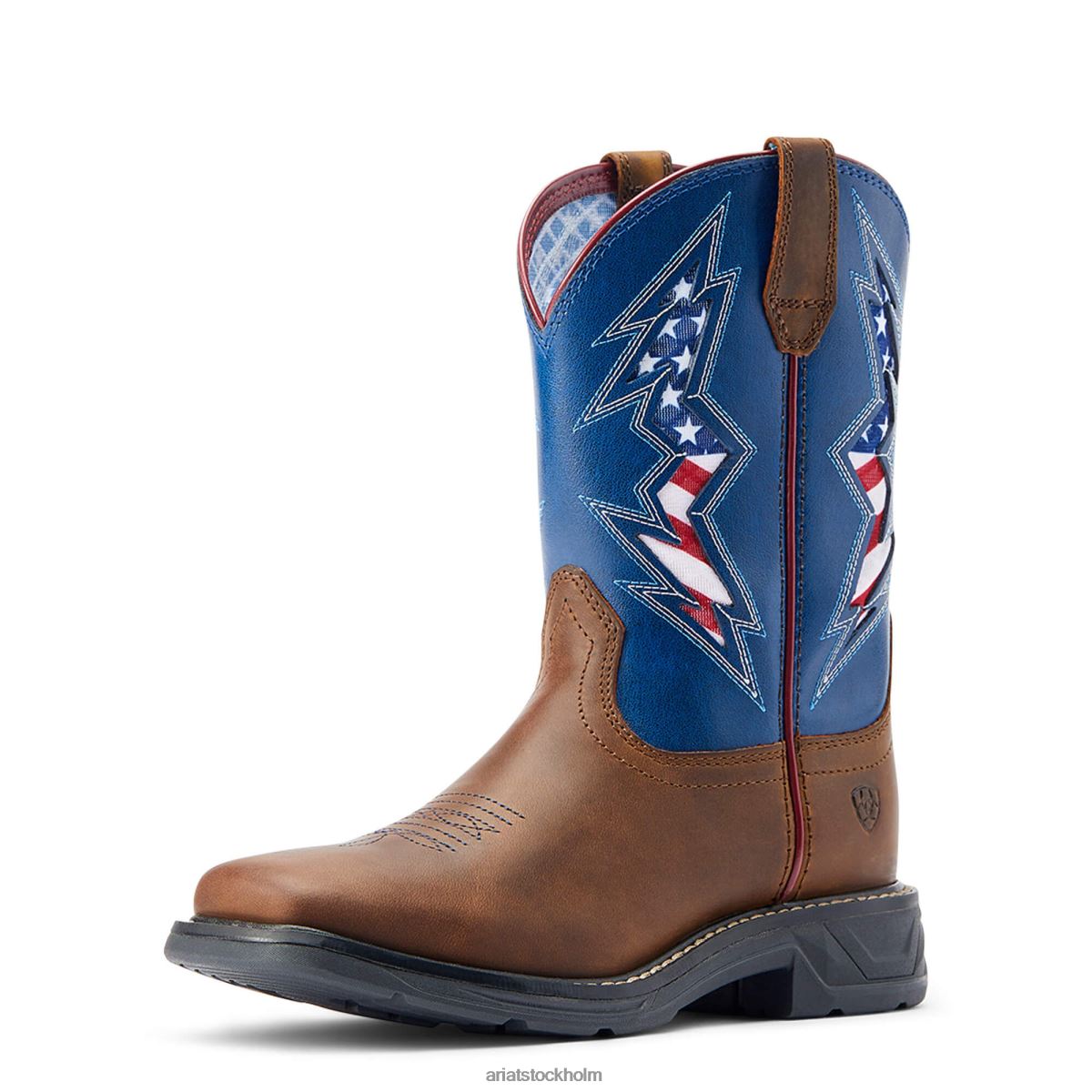 Skodon Ariat workhog xt venttek bolt western boot bedrövad solbränna barn F04843950