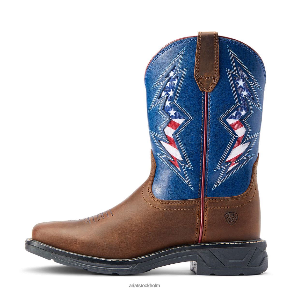 Skodon Ariat workhog xt venttek bolt western boot bedrövad solbränna barn F04843950