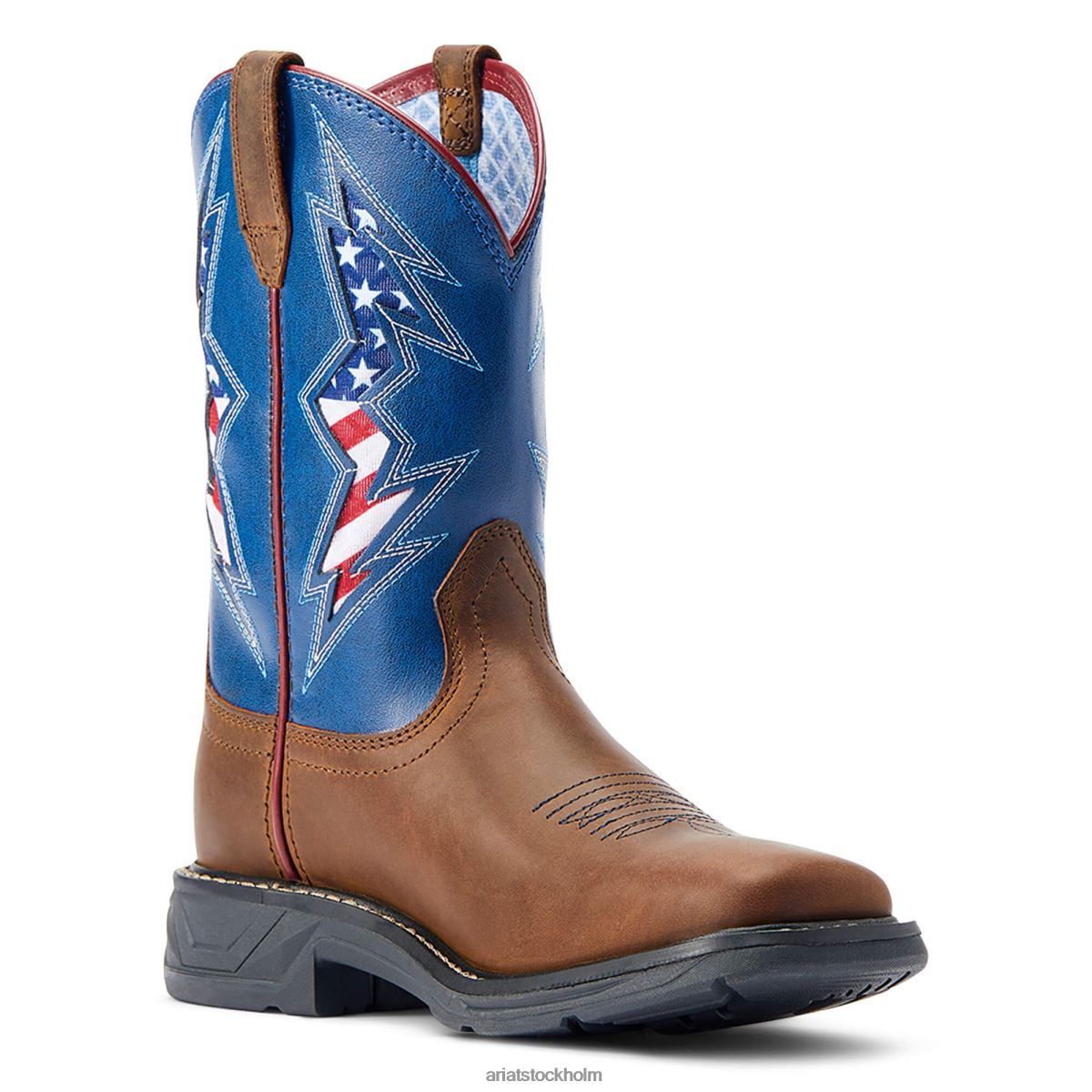Skodon Ariat workhog xt venttek bolt western boot bedrövad solbränna barn F04843950