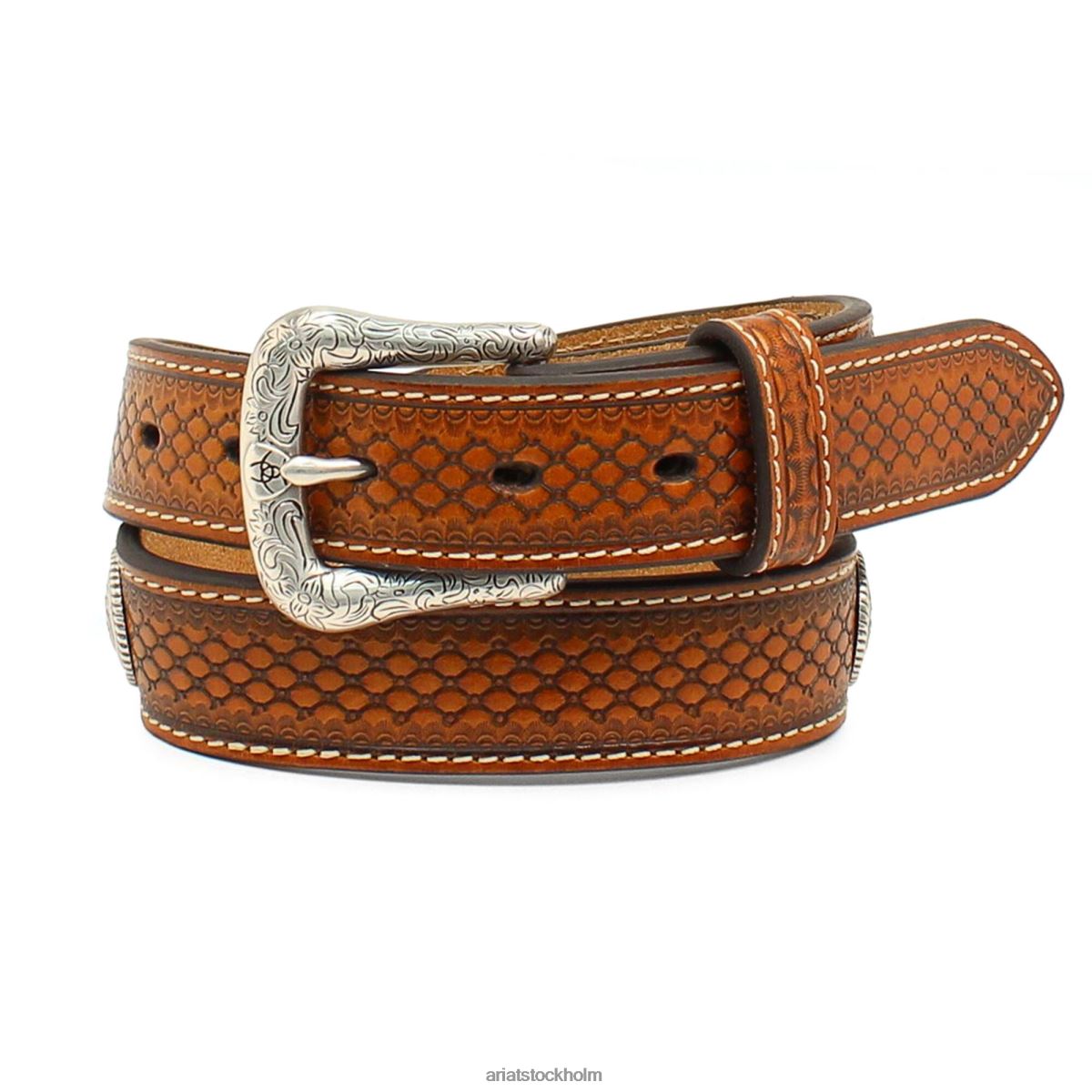 Tillbehör Ariat bearbetat bälte brun barn F04844168