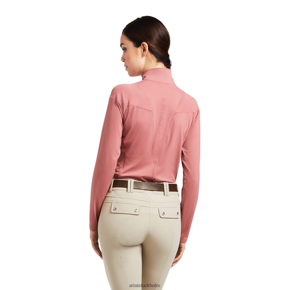 blast Ariat auburn 1/4 dragkedja baslager antik rubia kvinnor F04843187