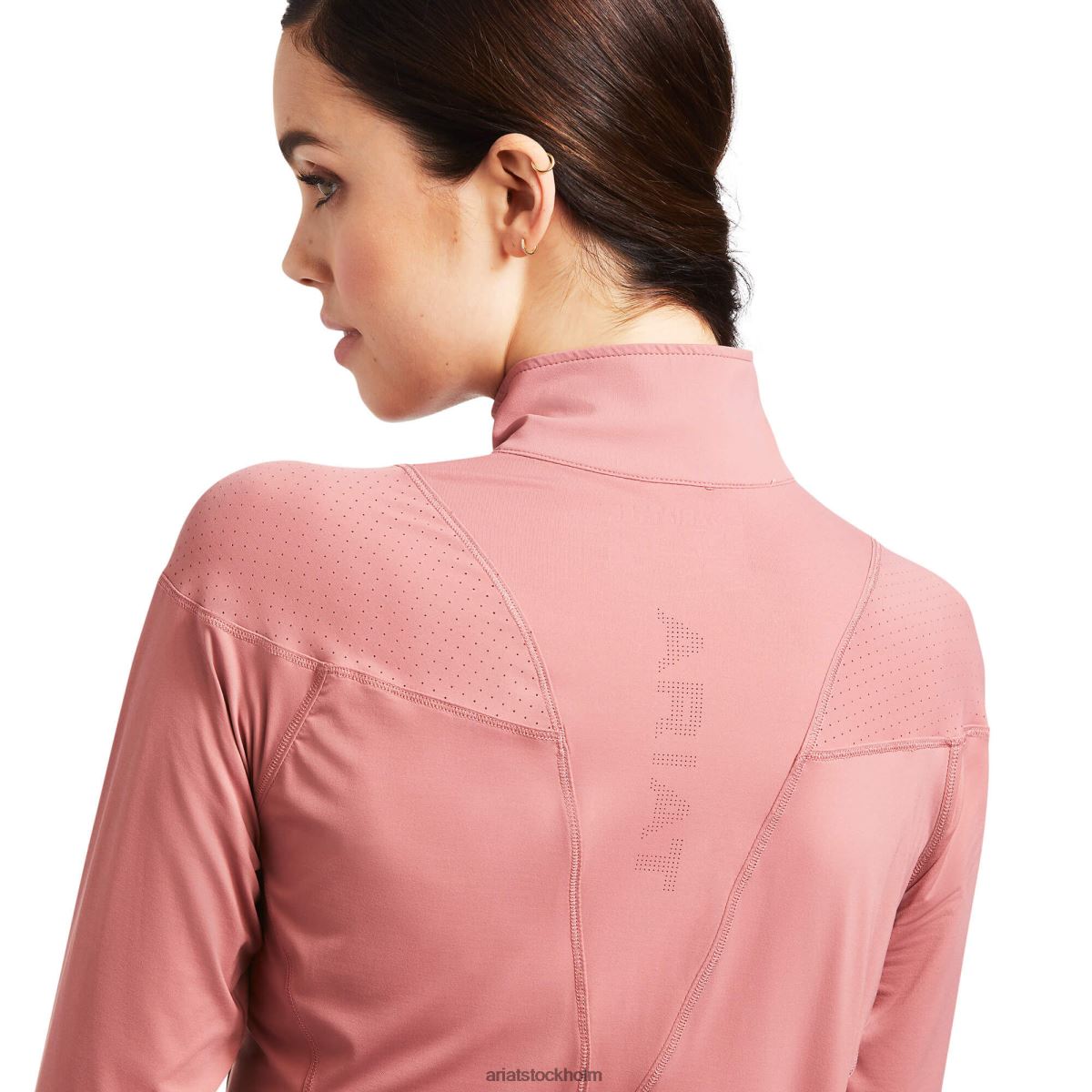 blast Ariat auburn 1/4 dragkedja baslager antik rubia kvinnor F04843187