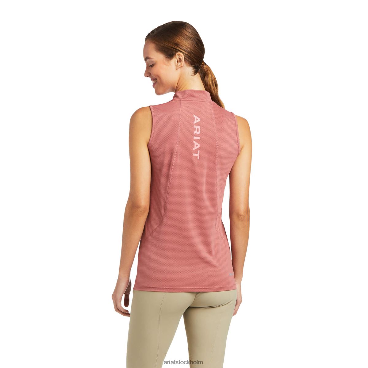 blast Ariat hailey 1/4 dragkedja baslager antik rubia kvinnor F04843069