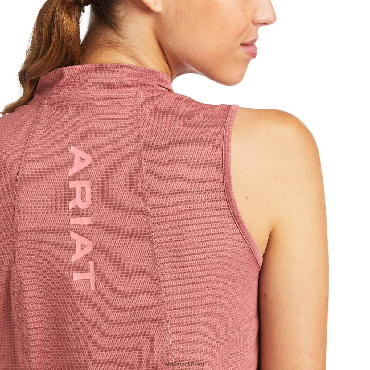 blast Ariat hailey 1/4 dragkedja baslager antik rubia kvinnor F04843069