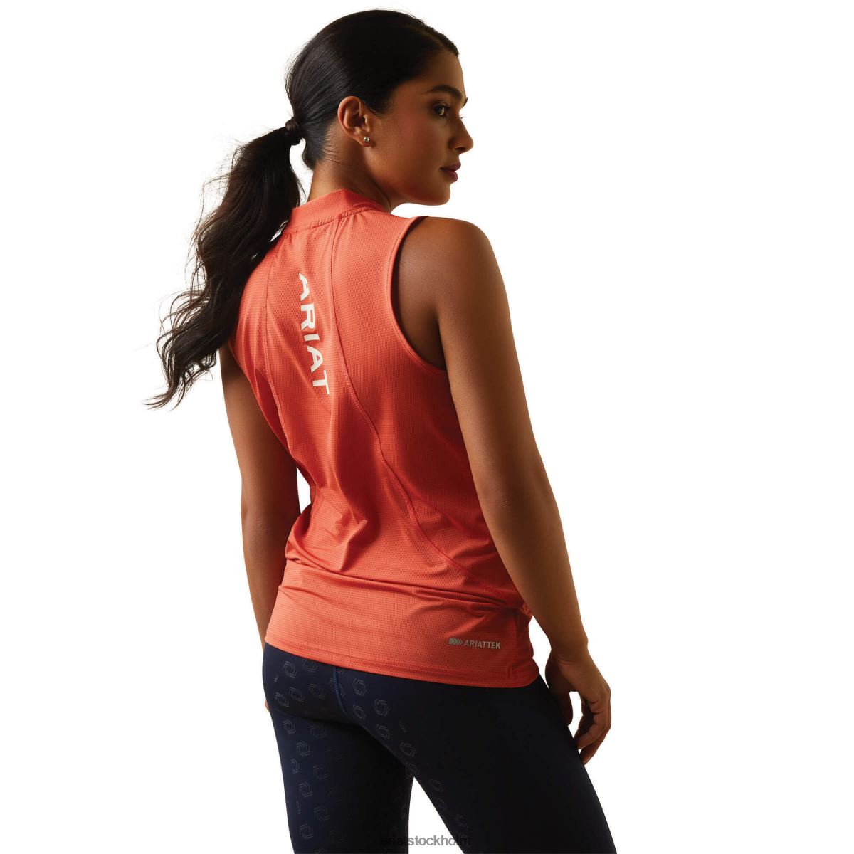 blast Ariat hailey 1/4 dragkedja baslager bränd sienna kvinnor F04842851