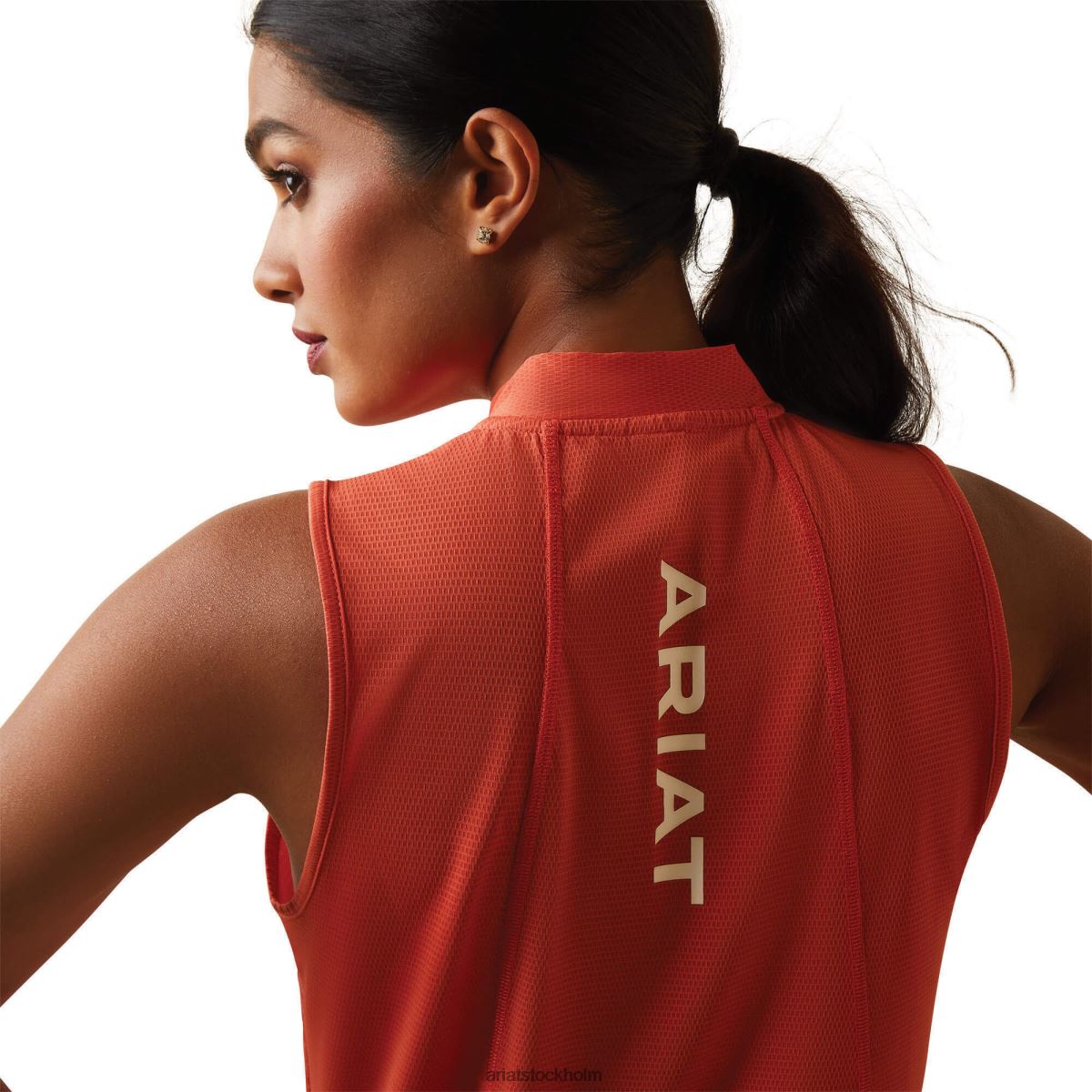 blast Ariat hailey 1/4 dragkedja baslager bränd sienna kvinnor F04842851