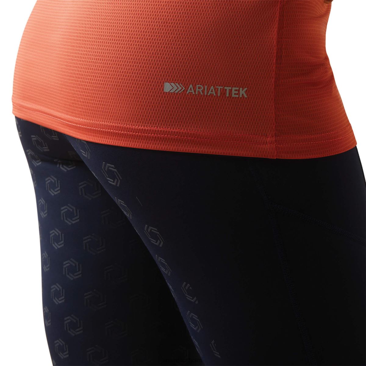 blast Ariat hailey 1/4 dragkedja baslager bränd sienna kvinnor F04842851