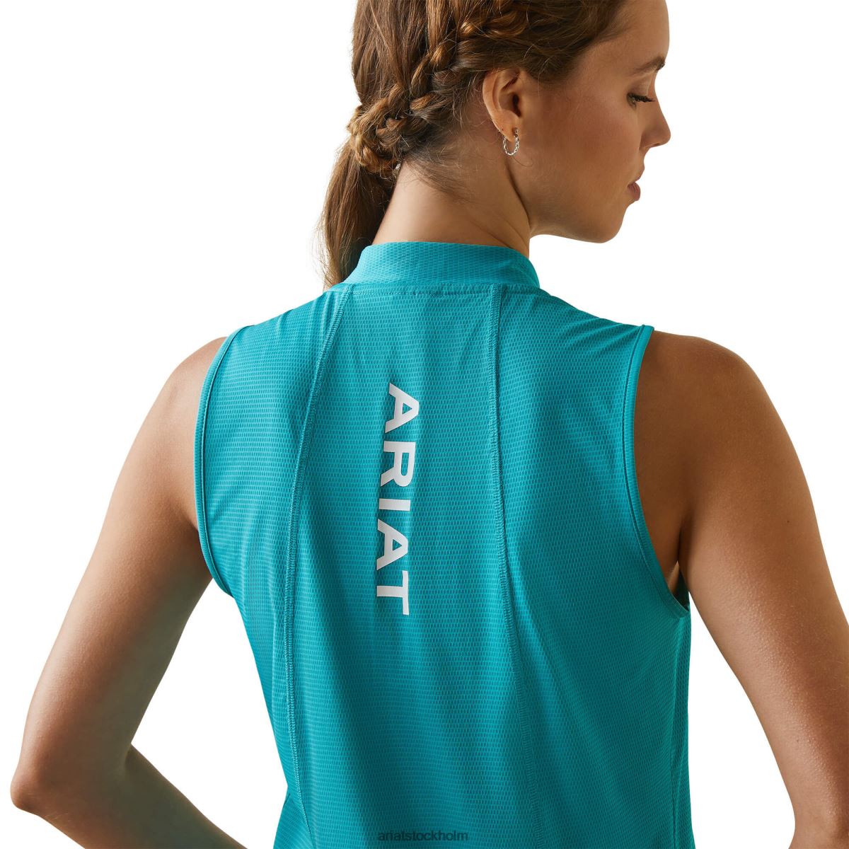 blast Ariat hailey 1/4 dragkedja baslager viridian grön kvinnor F04843061