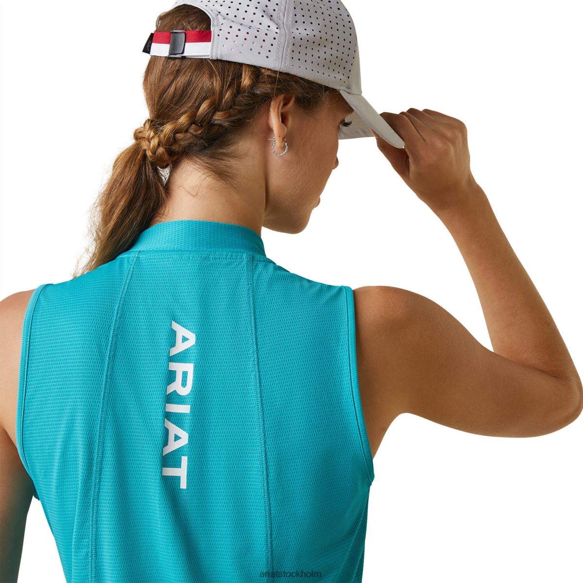 blast Ariat hailey 1/4 dragkedja baslager viridian grön kvinnor F04843061