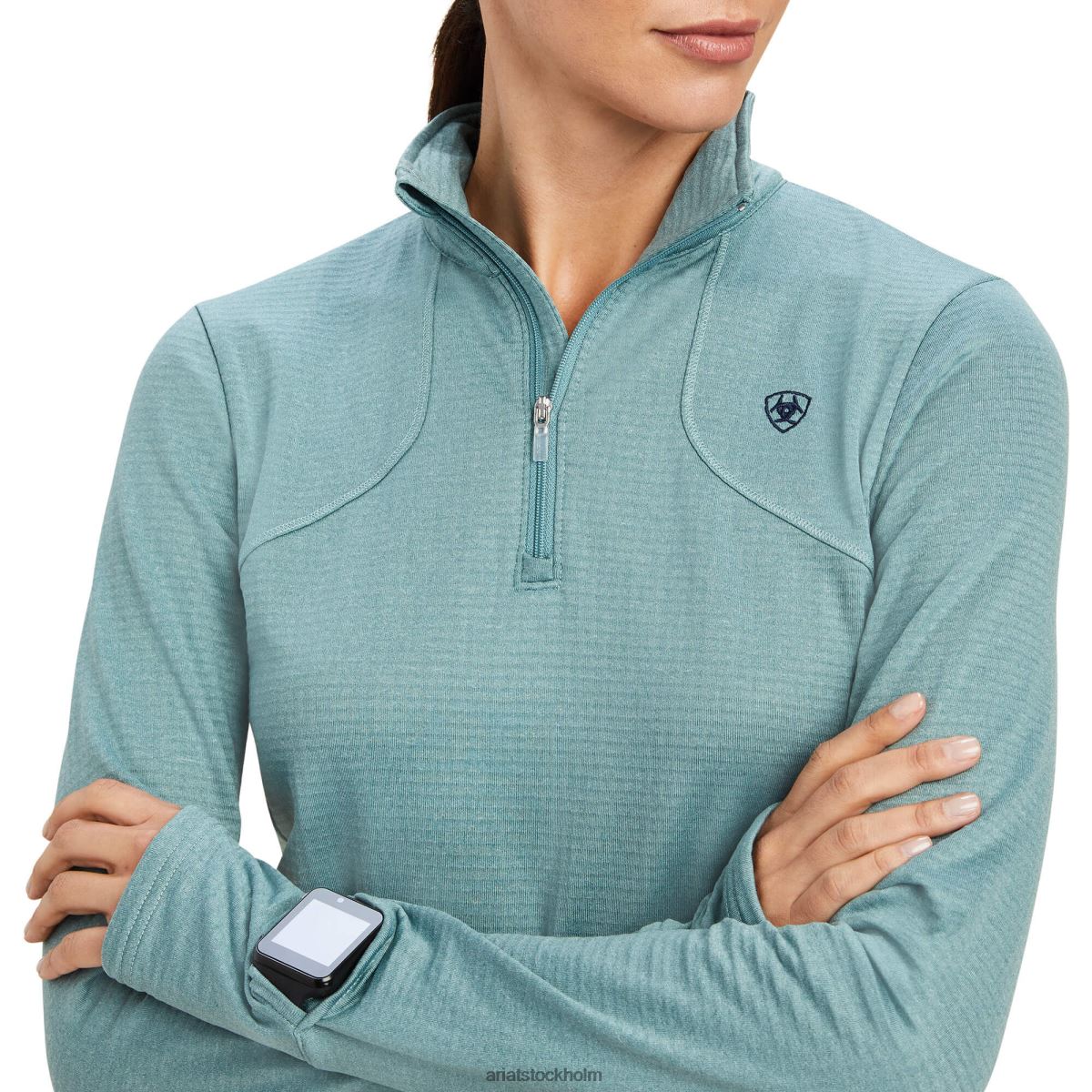 blast Ariat rutnät 1/4 dragkedja baslager arktiska kvinnor F04843282