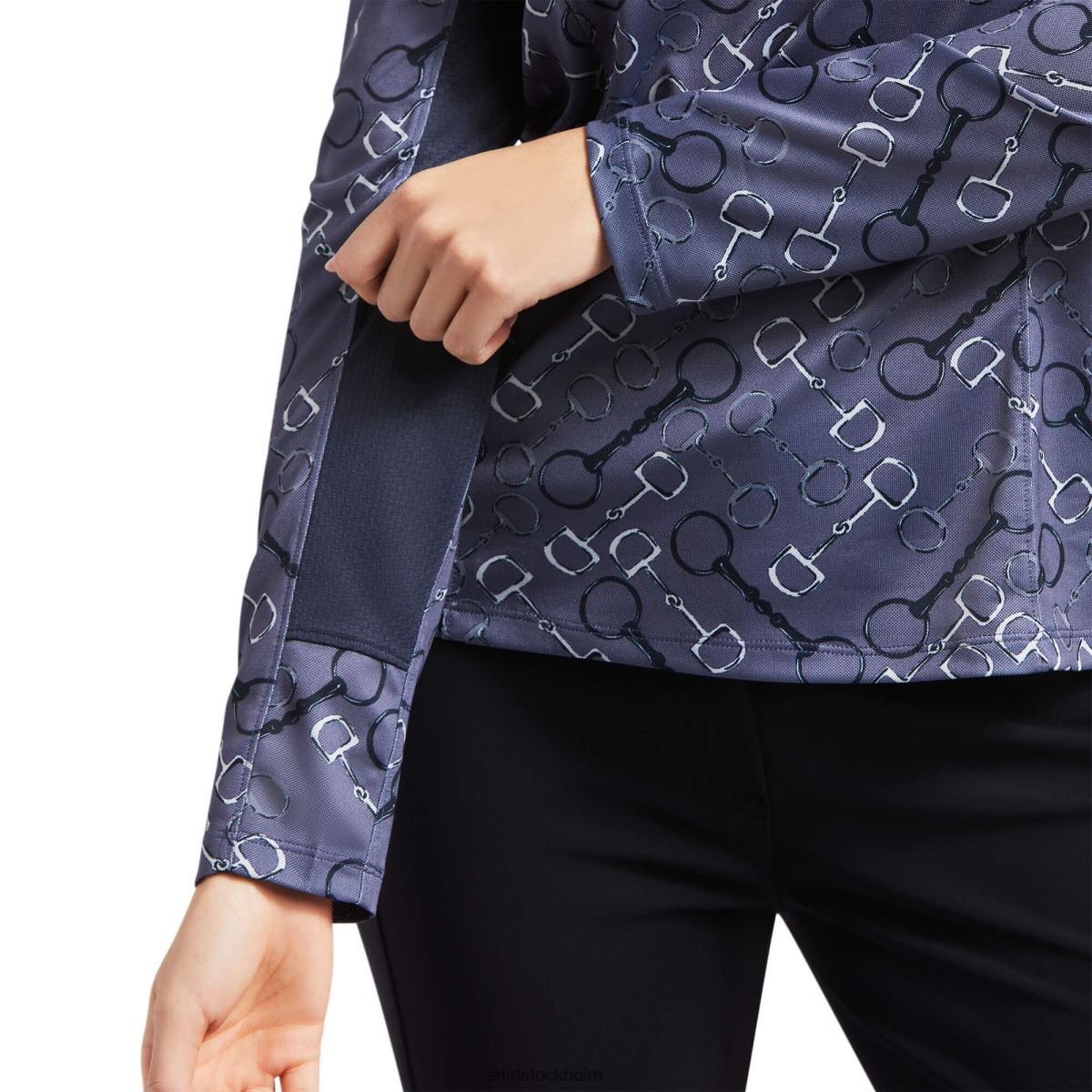 blast Ariat sunstopper 2.0 1/4 dragkedja baslager kolbitstryck kvinnor F04843020