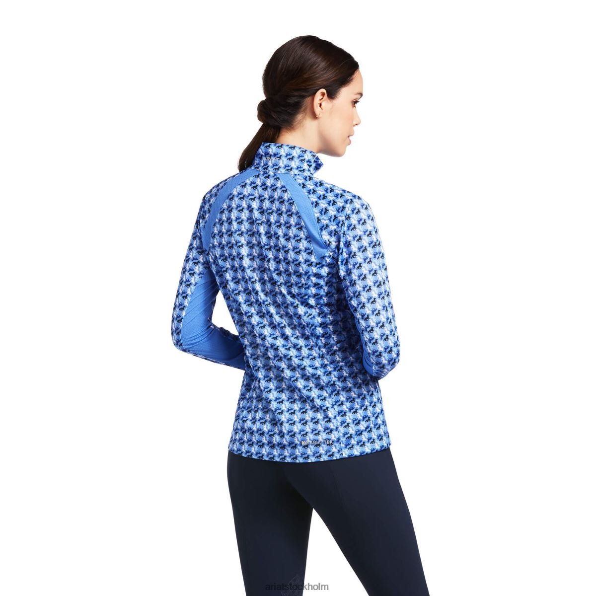 blast Ariat sunstopper 2.0 1/4 dragkedja baslager reykjavik ditsy häst kvinnor F04842924