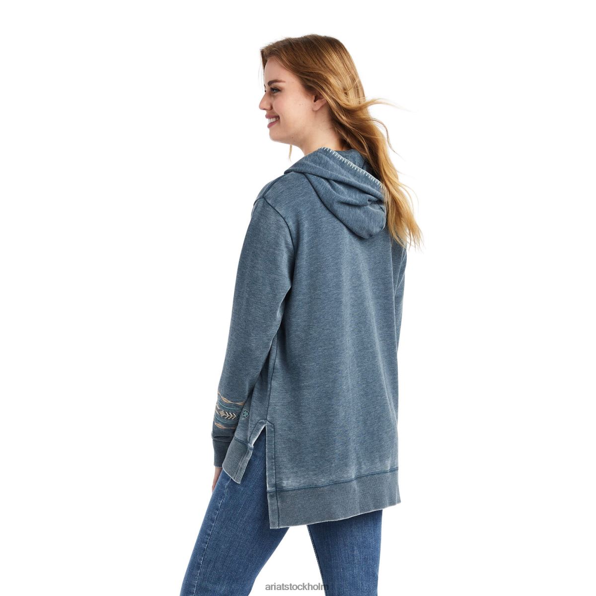 blast Ariat alo vera hoodie midnatt flottan kvinnor F04843392