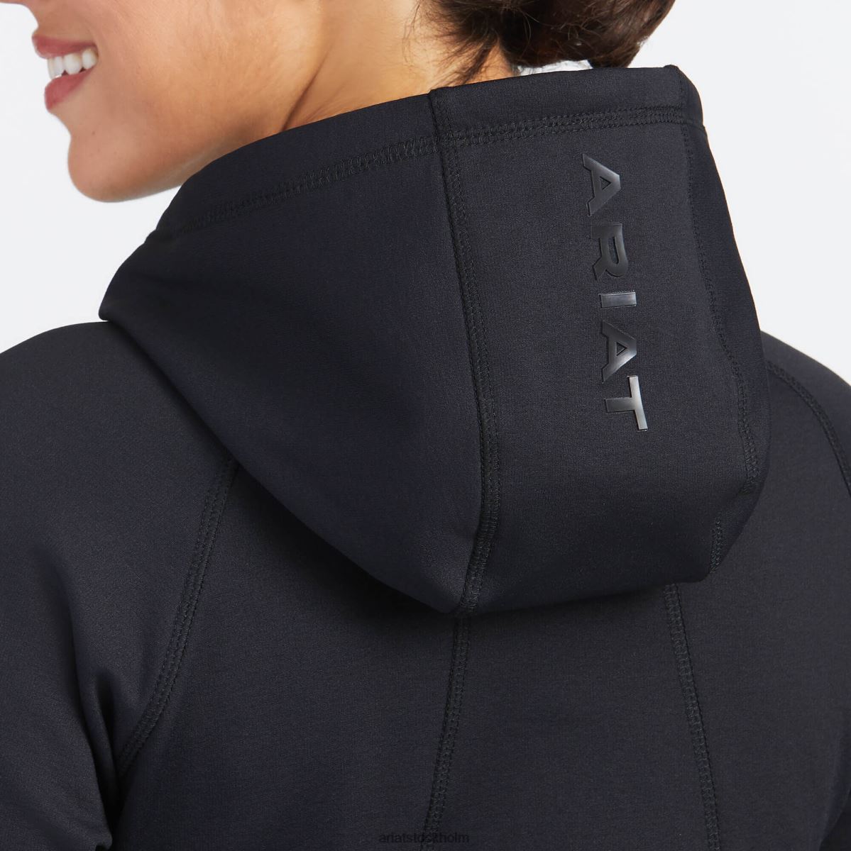blast Ariat få en hoodie med dragkedja svart kvinnor F04843456