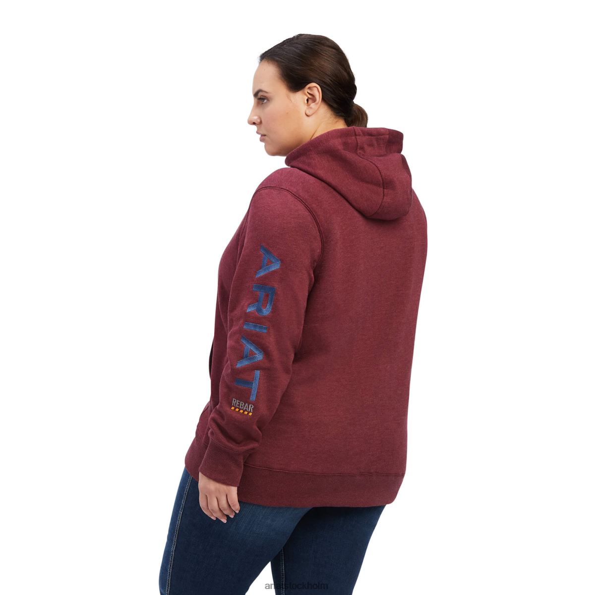 blast Ariat grafisk hoodie i armeringsjärn hamnljung/true marin kvinnor F04843414