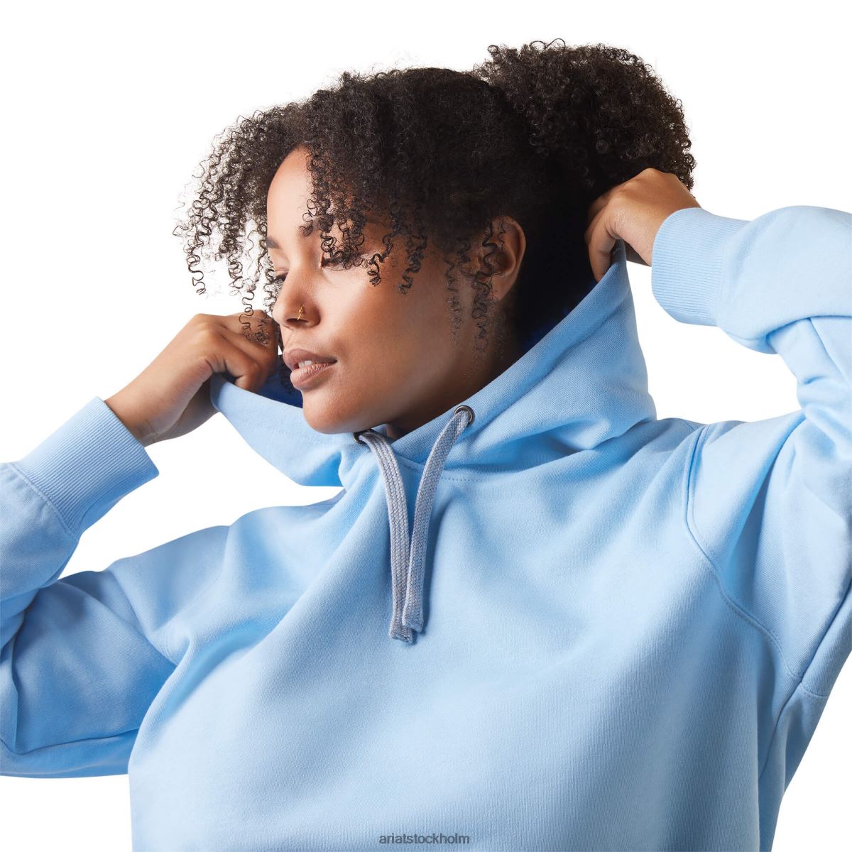 blast Ariat grafisk hoodie i armeringsjärn holländsk kanal ljung/skymning kvinnor F04843379