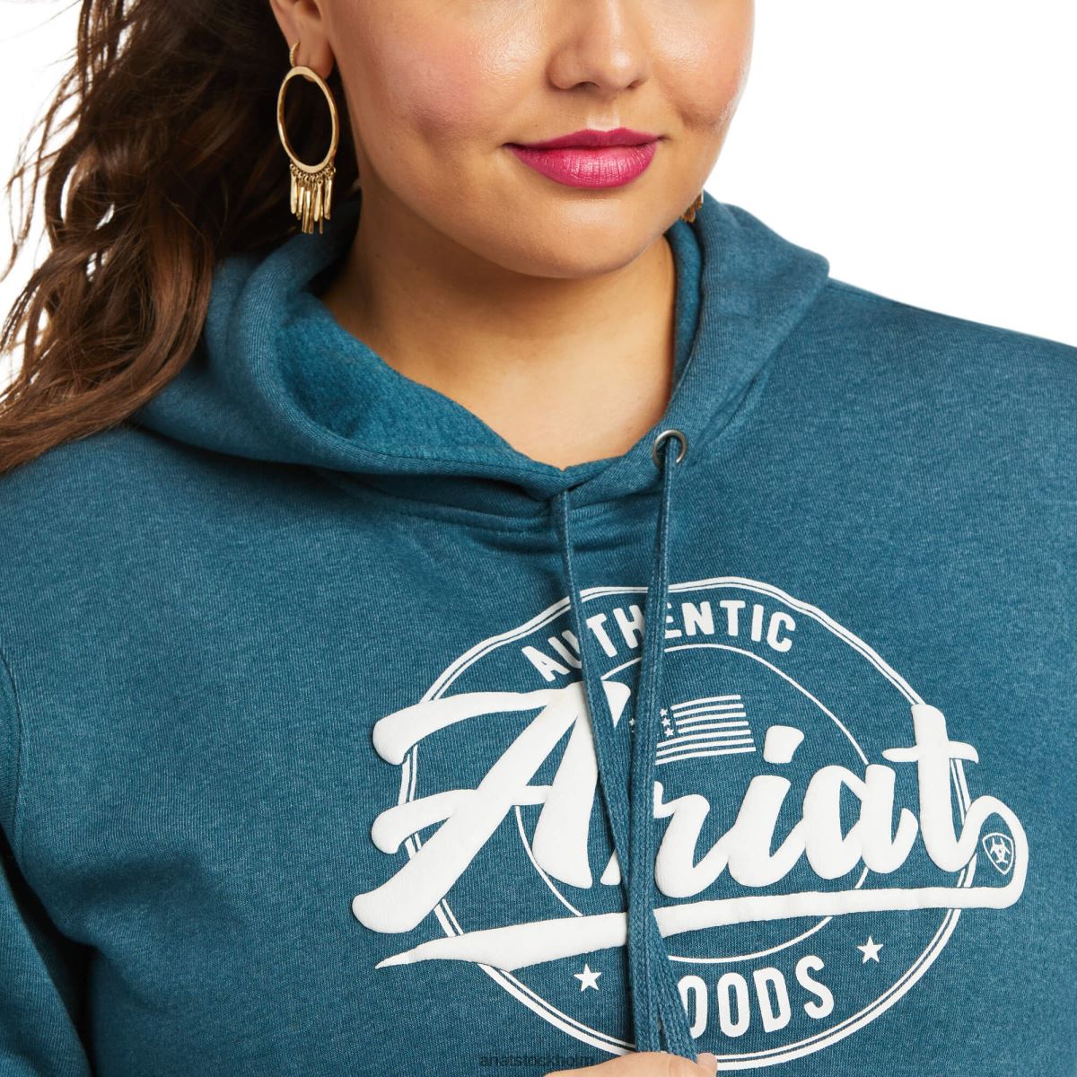 blast Ariat hoodie med äkta armlogotyp kricka kvinnor F04843443