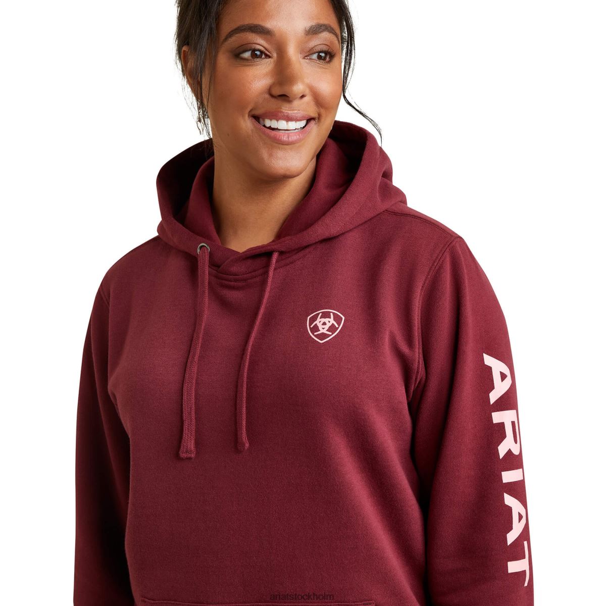 blast Ariat hoodie med logotyp zinfandel kvinnor F04843461