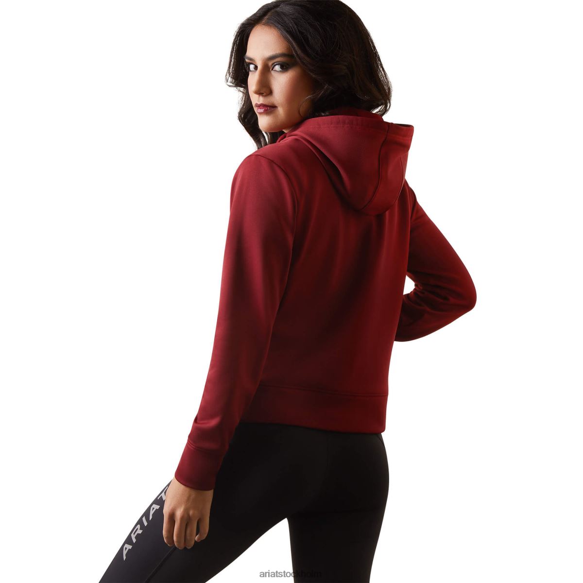 blast Ariat huvtröja i tek 1/2 luvtröja med dragkedja granatäpple kvinnor F04843382