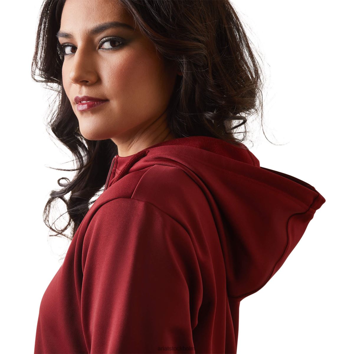 blast Ariat huvtröja i tek 1/2 luvtröja med dragkedja granatäpple kvinnor F04843382